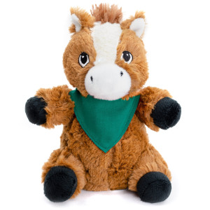 7" Plush Horse With Customizable Bandana 