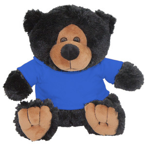 10" Plush Black Bear 2 With Customizable Hoodie 