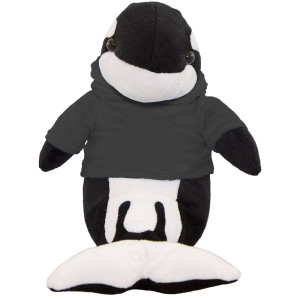 10" Plush Orca Whale With Customizable Hoodie  