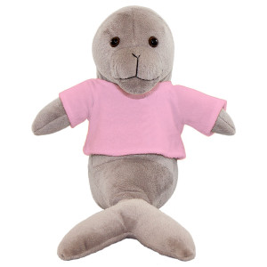 10" Plush Seal With Customizable T-Shirt  