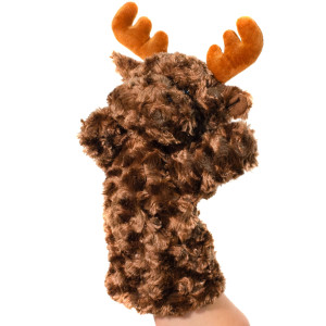 12" Plush Moose Hand Puppet 