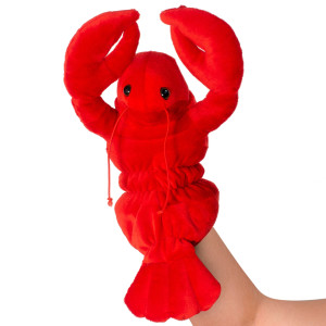 10" Plush Lobster Hand Puppet 