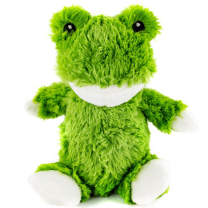 7" Plush Cuddly Frog with Squeaker Pet Toy by 