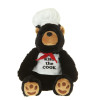 10" Plush Black Bear Cook By Giftable World®