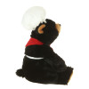 10" Plush Black Bear Cook By Giftable World®
