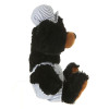 10" Plush Train Conductor Black Bear By Giftable World®