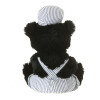 10" Plush Train Conductor Black Bear By Giftable World®