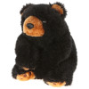 9" Plush Bean Black Bear By Giftable World®