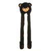 37" Black Bear Hat With Mittens By Giftable World®