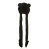 37" Black Bear Hat With Mittens By Giftable World®