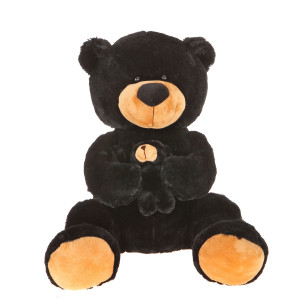16'' Plush Black Bear With Baby By Giftable World®
