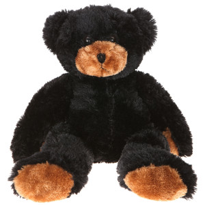 15" Plush Bean Black Bear 