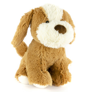 9" Plush Sitting Terrier with Squeaker and Crinkle Ears Pet Toy  