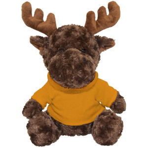 10" Plush Moose With Customizable Hoodie  