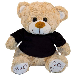 10" Plush Beige Bear With Customizable T-shirt 