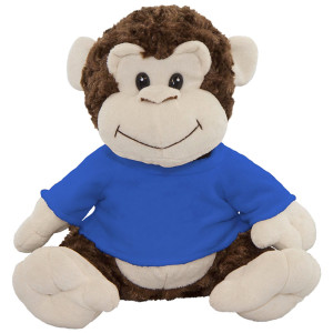 10" Plush Monkey With Customizable T-shirt 