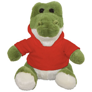 10" Plush Crocodile With Customizable Hoodie 