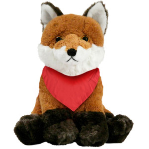 7" Plush Fox With Customizable Bandana 