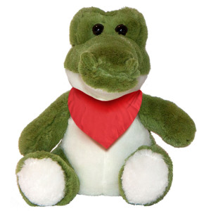 7" Plush Alligator With Customizable Bandana 