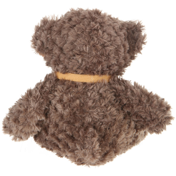 10" Plush Gray Brown Teddy Bear By Giftable World back
