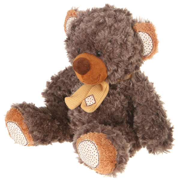10" Plush Gray Brown Teddy Bear By Giftable World main