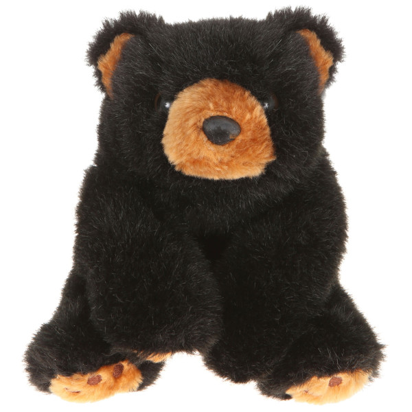 9" Plush Bean Black Bear By Giftable World®