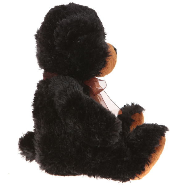 11" Plush Black Bear With Ribbon By Giftable World®