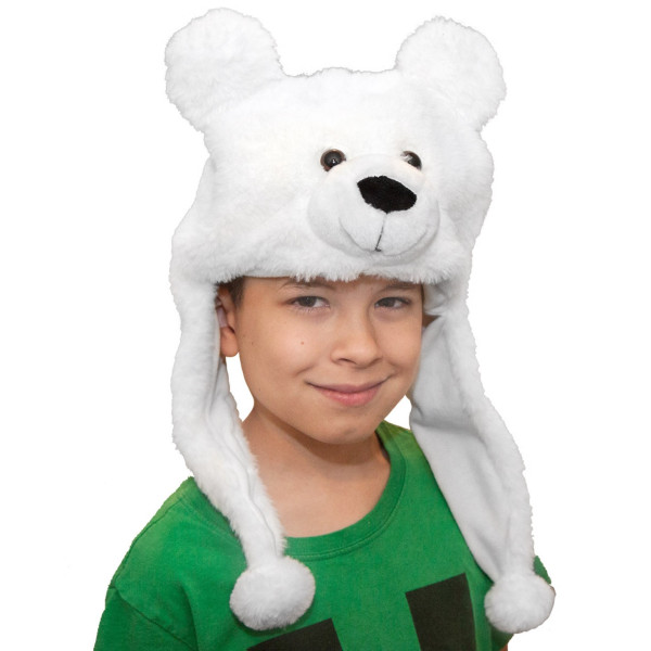 17" Plush Polar Bear Hat By Giftable World®