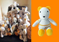 saw bear book author custom plush